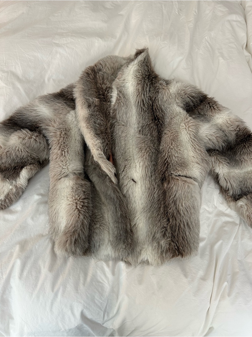 Faux fur vintage jacket